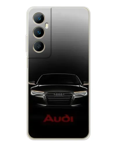 Чехол для Realme C66 с картинкой «Audi — градиентный контур» Чехол для Realme C66 с картинкой «Audi — градиентный контур»