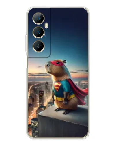 Чехол для Realme C66 с картинкой «Капи-мен супергерой» Чехол для Realme C66 с картинкой «Капи-мен супергерой»