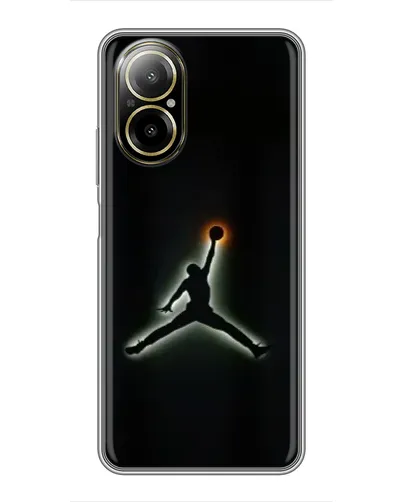 Чехол для Realme C67 с картинкой «Jordan Gradient Logo»