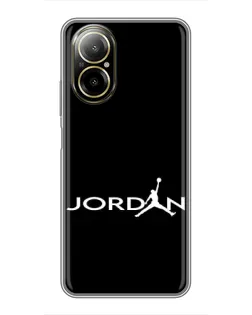 Чехол для Realme C67 с картинкой «Jordan White Logo» Чехол для Realme C67 с картинкой «Jordan White Logo»