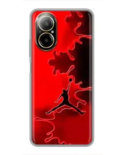 Чехол для Realme C67 с картинкой «Jordan Red Smoke» Чехол для Realme C67 с картинкой «Jordan Red Smoke»