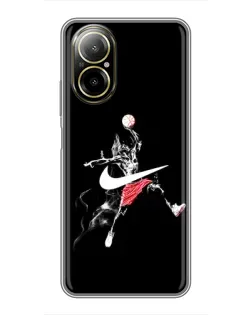Чехол для Realme C67 с картинкой «Jordan Jumpman» Чехол для Realme C67 с картинкой «Jordan Jumpman»