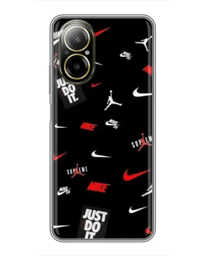 Чехол для Realme C67 с картинкой «Nike Mix Pattern»