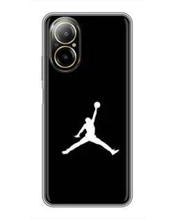 Чехол для Realme C67 с картинкой «Jordan Silhouette» Чехол для Realme C67 с картинкой «Jordan Silhouette»