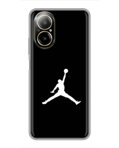 Чехол для Realme C67 с картинкой «Jordan Silhouette»