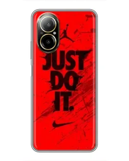 Чехол для Realme C67 с картинкой «Nike Just Do It» Чехол для Realme C67 с картинкой «Nike Just Do It»