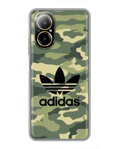 Чехол для Realme C67 с картинкой «Милитари стиль Adidas» Чехол для Realme C67 с картинкой «Милитари стиль Adidas»