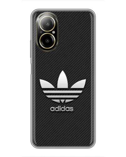Чехол для Realme C67 с картинкой «Adidas Карбоновая текстура» Чехол для Realme C67 с картинкой «Adidas Карбоновая текстура»