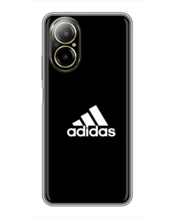 Чехол для Realme C67 с картинкой «Черная классика Adidas»