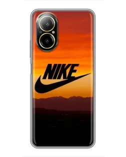Чехол для Realme C67 с картинкой «Nike — вечерний горизонт»