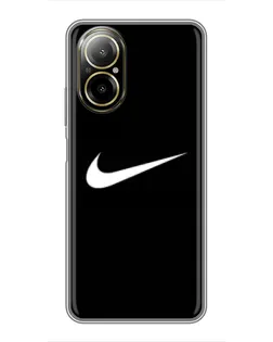 Чехол для Realme C67 с картинкой «Минималистический Найк»