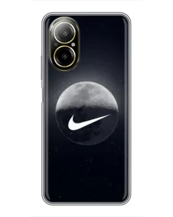 Чехол для Realme C67 с картинкой «Nike в стиле граффити»