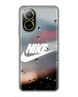 Чехол для Realme C67 с картинкой «Nike в стиле ретро»