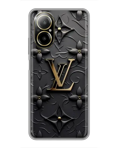 Чехол для Realme C67 с картинкой «Кожаная текстура LV»