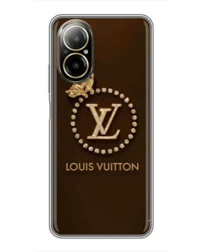 Чехол для Realme C67 с картинкой «LV — золотая печать»