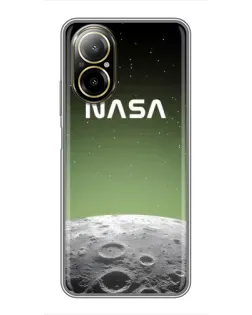 Чехол для Realme C67 с картинкой «NASA — лунный градиент»