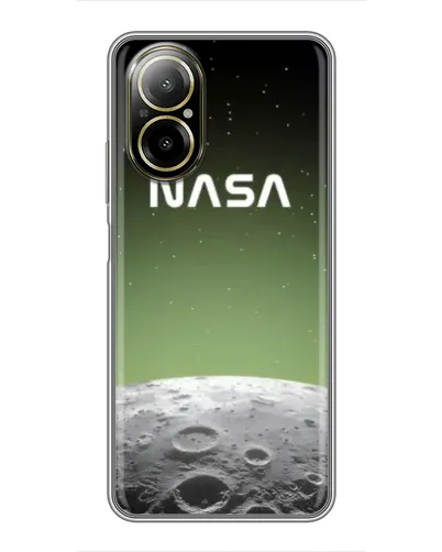 Чехол для Realme C67 с картинкой «NASA — лунный градиент»