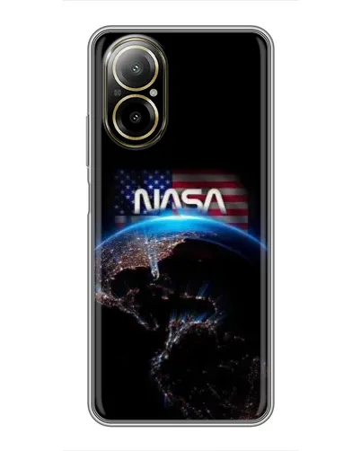 Чехол для Realme C67 с картинкой «Земля из космоса NASA»