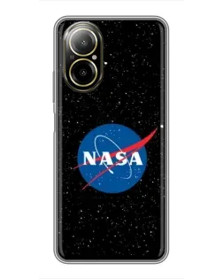 Чехол для Realme C67 с картинкой «NASA — звездное небо»