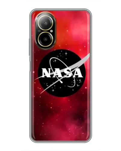 Чехол для Realme C67 с картинкой «NASA — красная туманность»