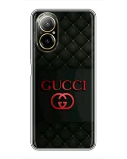 Чохол для Realme C67 з картинкою «Gucci — стьобаний чорний»