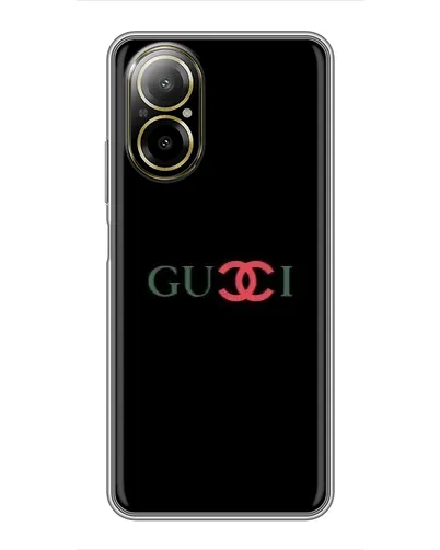 Чехол для Realme C67 с картинкой «Gucci — красный градиент»