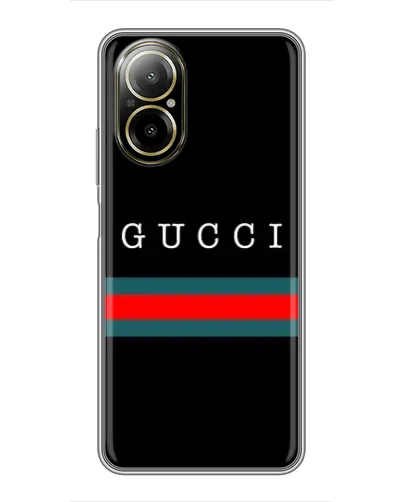 Чехол для Realme C67 с картинкой «Gucci — красный пояс»