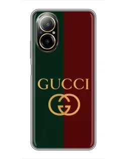 Чохол для Realme C67 з картинкою «Gucci — темно-зелений градієнт»