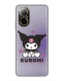 Чохол для Realme C67 з картинкою «Kuromi — фіолетовий арт»