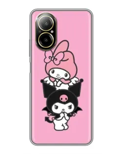 Чохол для Realme C67 з картинкою «My Melody та Kuromi»