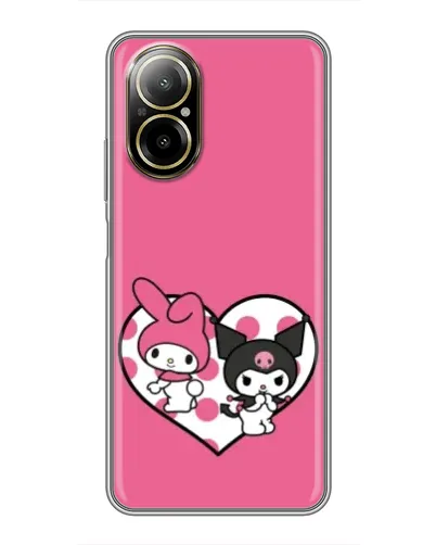 Чохол для Realme C67 з картинкою «Kuromi та My Melody» Чохол для Realme C67 з картинкою «Kuromi та My Melody»