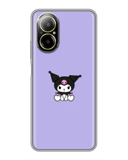 Чохол для Realme C67 з картинкою «Kuromi — фіолетовий мінімалізм»