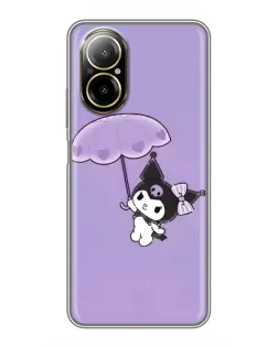 Чохол для Realme C67 з картинкою «Kuromi з парасолькою»