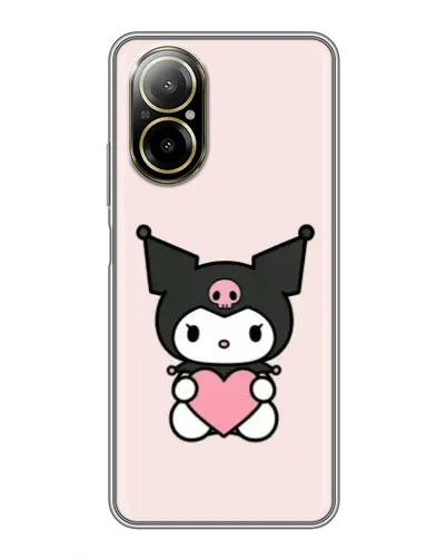 Чохол для Realme C67 з картинкою «Kuromi та серце» Чохол для Realme C67 з картинкою «Kuromi та серце»