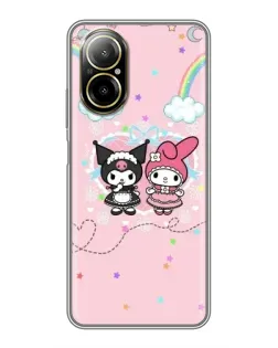 Чохол для Realme C67 з картинкою «My Melody та Kuromi»