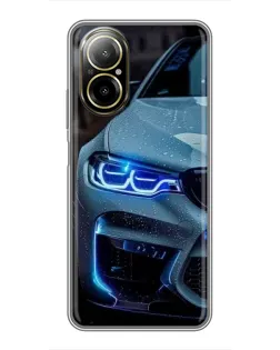 Чохол для Realme C67 з картинкою «Погляд BMW з синіми фарами» Чохол для Realme C67 з картинкою «Погляд BMW з синіми фарами»