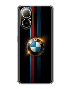 Чехол для Realme C67 с картинкой «BMW M-Power неон»