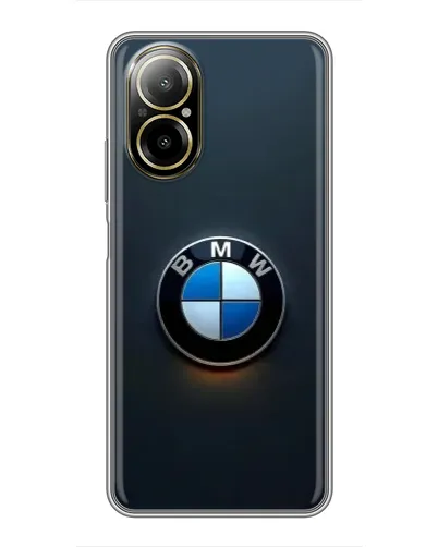 Чехол для Realme C67 с картинкой «Логотип BMW — минимализм»