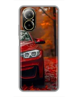 Чехол для Realme C67 с картинкой «Осенняя BMW M4»