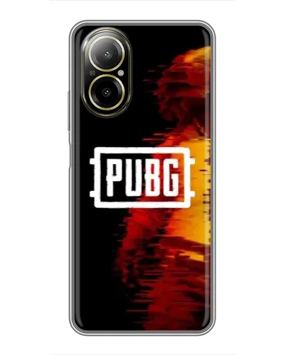 Чехол для Realme C67 с картинкой «Яркий логотип PUBG»