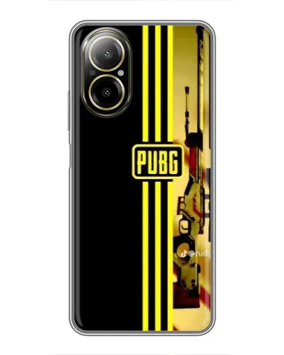 Чехол для Realme C67 с картинкой «PUBG — камуфляжный шлем»