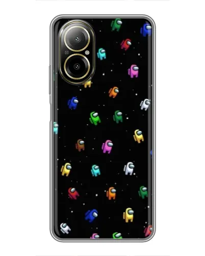Чехол для Realme C67 с картинкой «Экипаж Among Us»