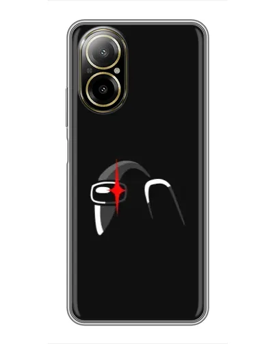 Чехол для Realme C67 с картинкой «Among Us шлем»
