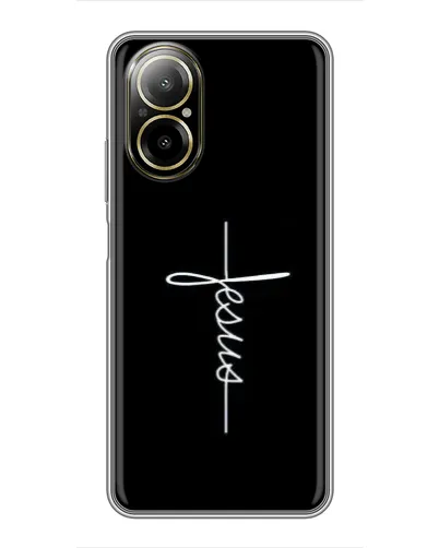 Чехол для Realme C67 с картинкой «Тонкая линия веры»