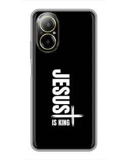 Чехол для Realme C67 с картинкой «Вертикаль веры Jesus»