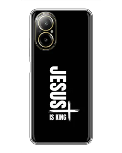 Чехол для Realme C67 с картинкой «Вертикаль веры Jesus»