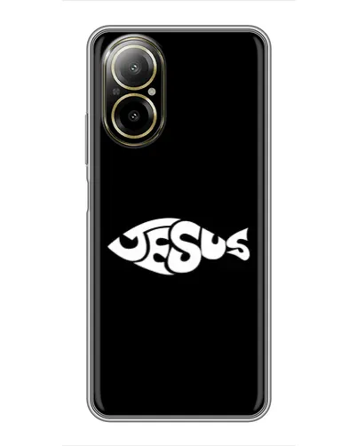 Чехол для Realme C67 с картинкой «Рыба Jesus» Чехол для Realme C67 с картинкой «Рыба Jesus»