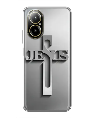 Чехол для Realme C67 с картинкой «Металлический крест Jesus» Чехол для Realme C67 с картинкой «Металлический крест Jesus»