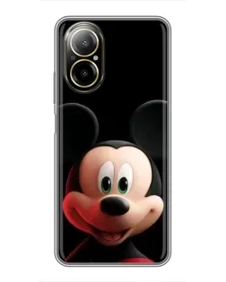 Чехол для Realme C67 с картинкой «Улыбающийся Микки Маус»