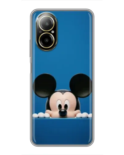 Чехол для Realme C67 с картинкой «Микки выглядывает»